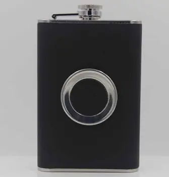 

20set 8oz Flagon Hip Flask Wine Pot Whiskey Stainless Steel Folding Cup Leak Proof Barware Drink Alcohol Whisky with unnel