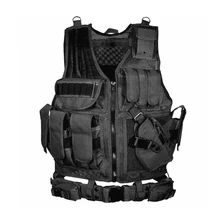 

Tactical Vest Outdoor Military Training Multi-pocket Adjustable Vest Adventure Combat Armor Mens Hunting Police Security Vest