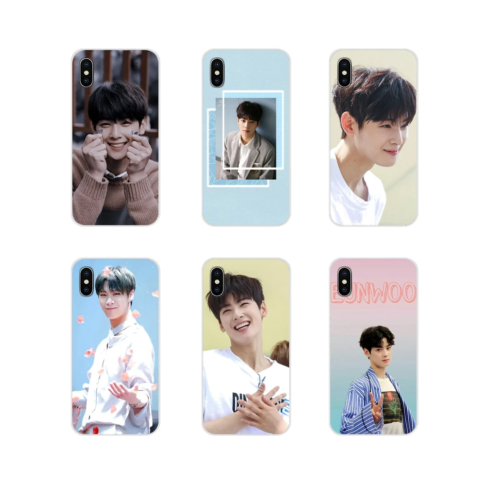 cha eunwoo korean oppa Accessories Phone Shell Covers For Samsung Galaxy A3 A5 A7 A9 A8 Star A6 Plus 2018 2015 2016 2017 | Мобильные