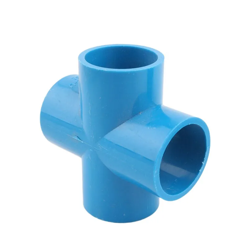 garden soaker hose kits 1pc 20/25/32/40/50mm PVC Pipe Cross Connector Garden Irrigation Aquarium Fish Tank Tube 4-Way Adapter Fittings Water Pipe Joints landscape drip watering kit