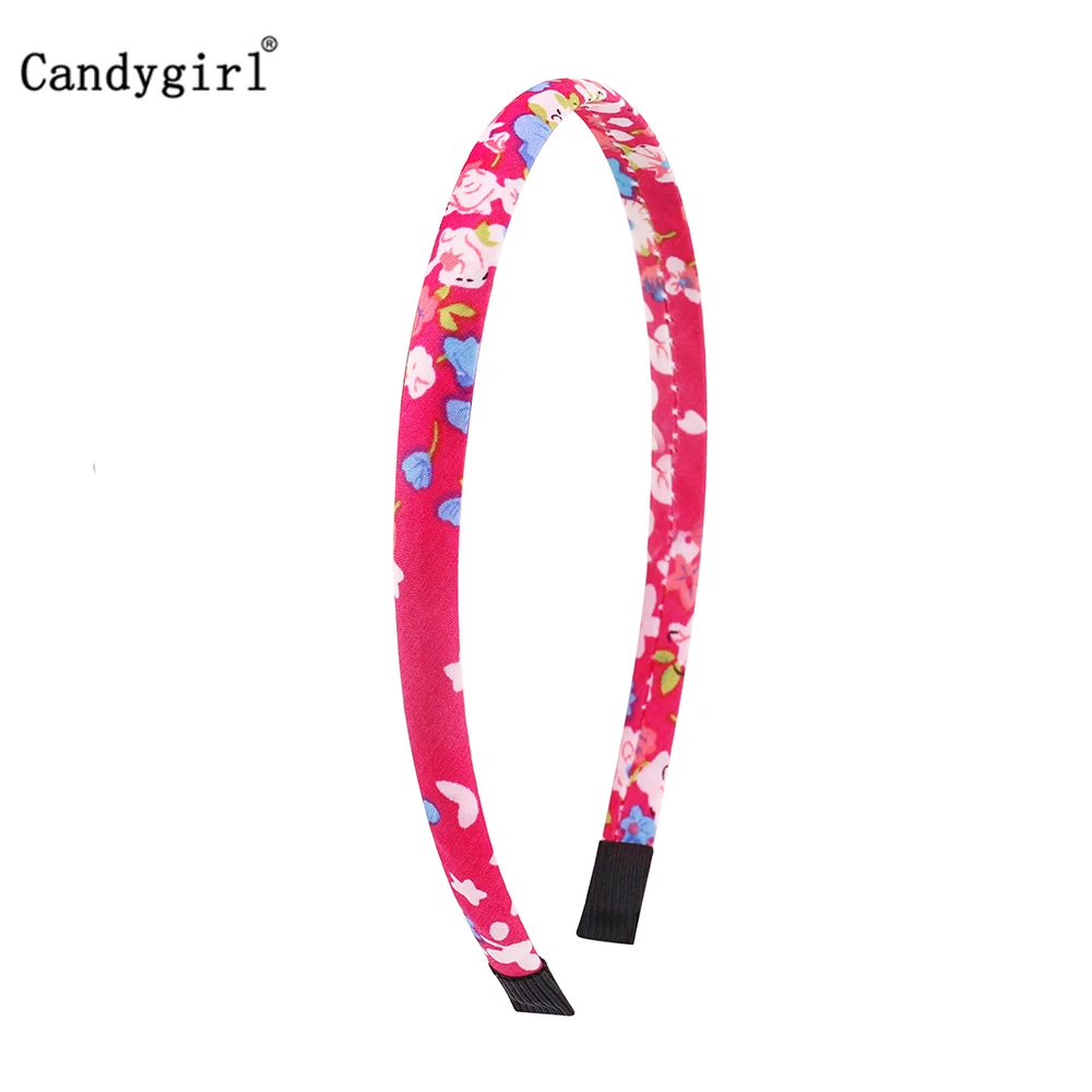 12pcs Flower DIY Ribbon Hairband Women Girl Covered Hair Accessories Headpieces Satin Polyester Jewelry Headbands boho Headwear