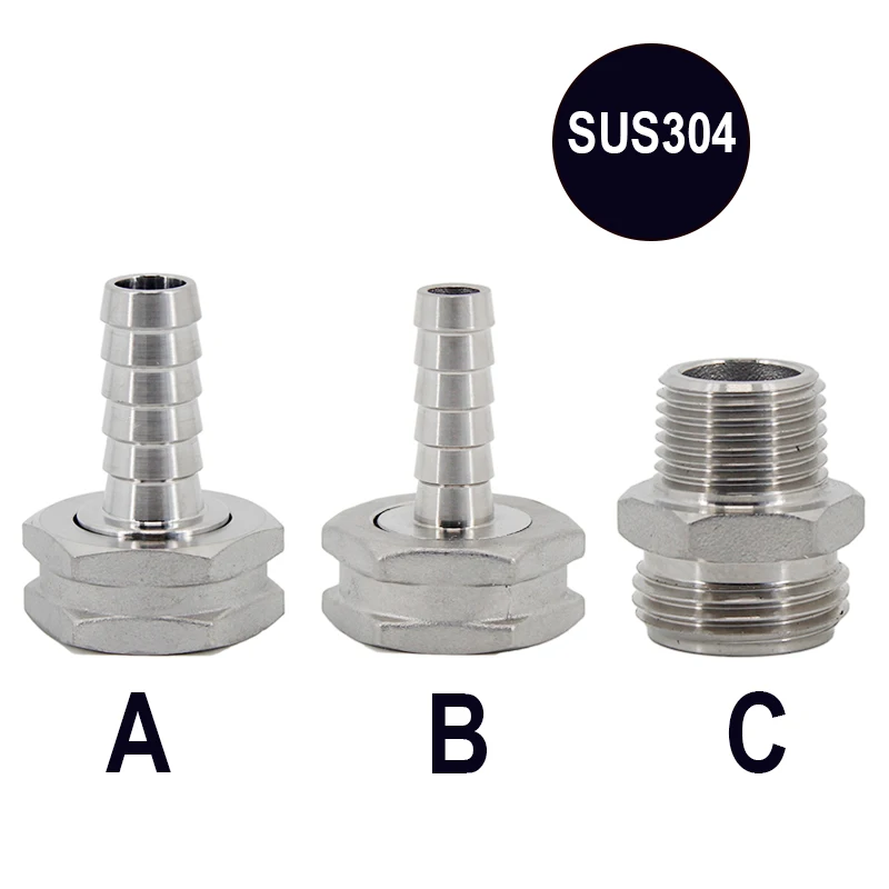 Stainless Steel 304 Garden Hose Thread Fittings Homebrew Hardware