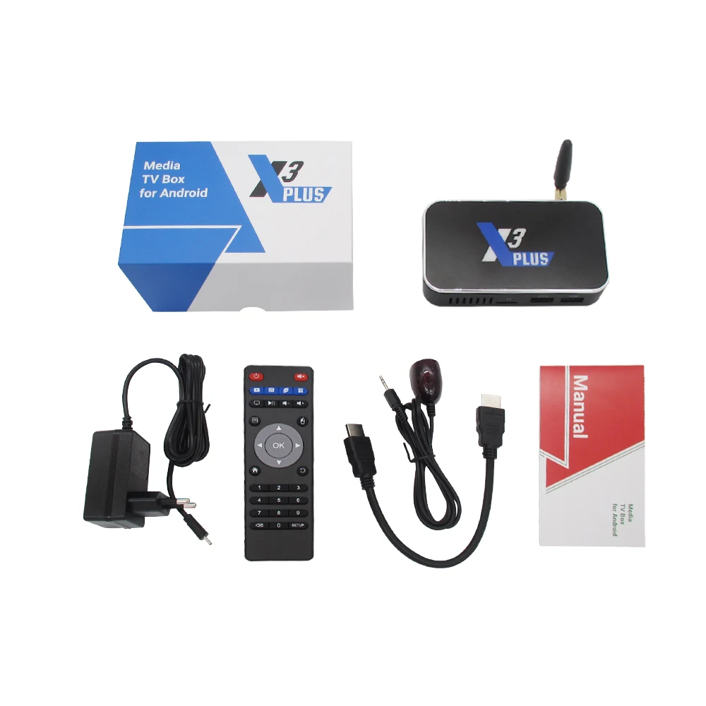 ТВ приставка Ugoos X3 PLUS Amlogic S905X3 Android 9 0 4 Гб DDR4 64 ПЗУ 2 4G Φ Wi Fi 1000 м Bluetooth 4K HD CUBE PRO