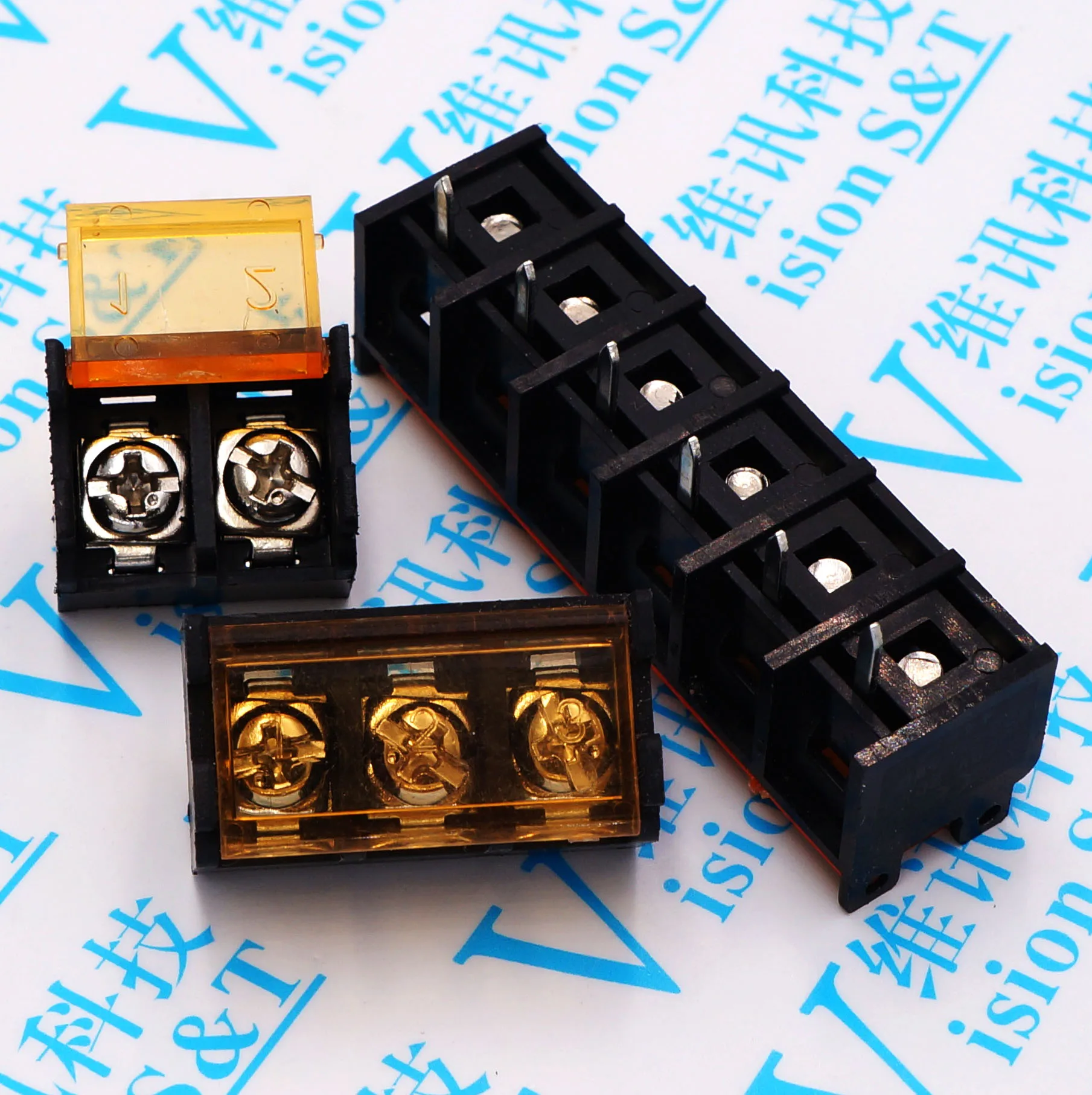 

5pcs/lot HB-9500 lid Barrier Terminal 9.5MM high current connectors Barrier Blocks 9500 2p/3p/4p/5p/6p/7p/8p/9 Pin