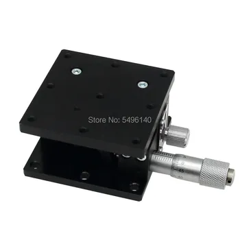 

Z Axis 125*125mm 5" Trimming Station Manual Lift Displacement Platform Heavy Load Double Guide Way Linear Stage Sliding Table