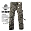 Men Cargo Pants 2022 Mens Cotton ArmyGreen Khaki Pants Male Military Overall Outdoors Tactical Pants Trousers Pantalon Hombre ► Photo 3/6