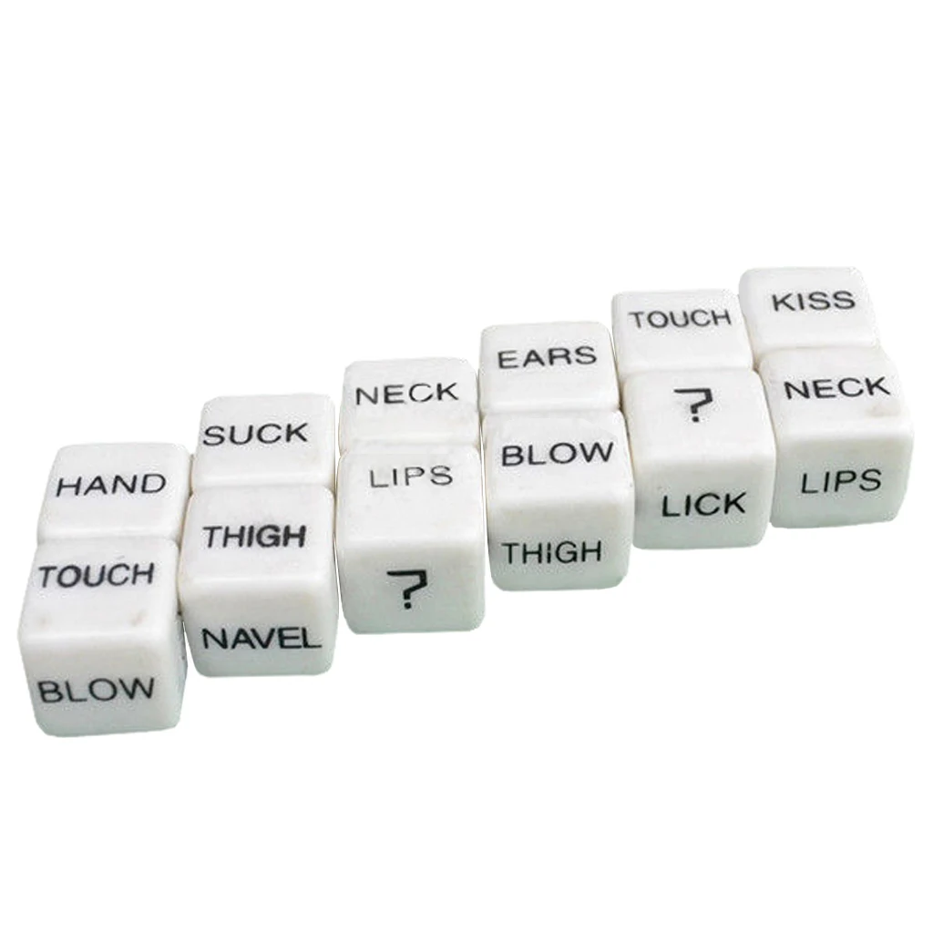 2pcs Funny Adult Love Sex Humour Romance Erotic Craps Dice Pipe Toys Gifts