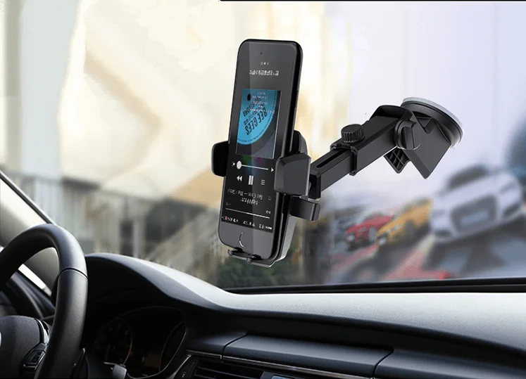Держатель телефона автомобиля Поддержка Смартфон voiture телескопическая складывая телефона на присоске держатель Porte телефон voiture поддержка