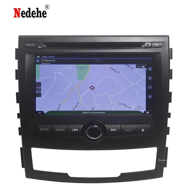 Восьмиядерный 4G 64G Android 8,1 2 DIN Автомобильный dvd-плеер для SSANGYONG KORANDO gps навигация радио мультимедиа Sterero