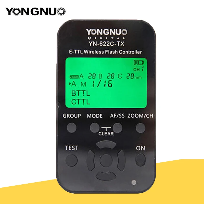 Yongnuo Yn-622C-Tx Yn622C-Tx Lcd Wireless E-Ttl Flash Controller 1/8000S Flash Trigger Trasmettitore Per Fotocamere Reflex Digitali Canon 5Diii