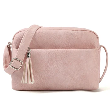 

1 PC Square Shoulder Bag Vintage PU Leather Crossbody Bag Women Girl Crossbody Messenger Shoulder Bag Purse Dropship New Arrival