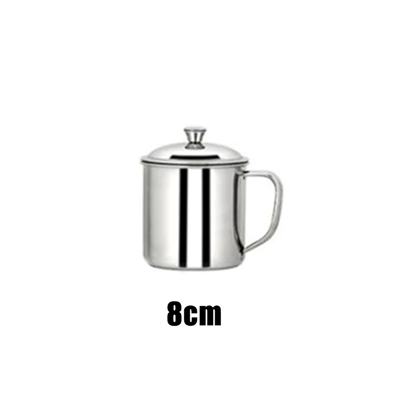 8cm 350ml Нержавеющая сталь кофе-чай Кружка Чашка Открытый Кемпинг Пикник питьевой 200-1100 мл - Цвет: 8cm 350ml