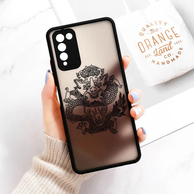 P30 Pro Case For Huawei P40 Lite Cover Dragon Back Funda For Huawei P Smart 2021 Honor 10X Lite 8X 20 Nova 5T Y9 Prime 2019 Case O185
