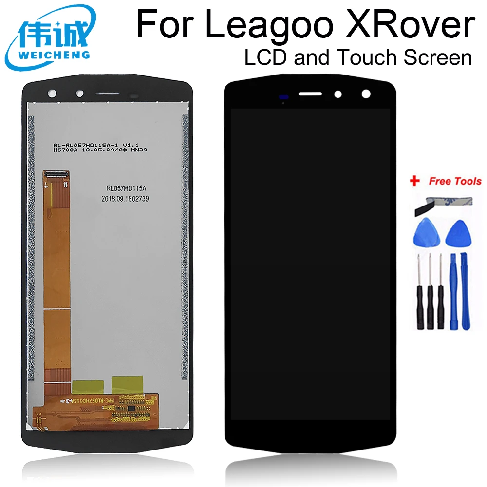 

5.72''For Leagoo XRover LCD Display+Touch Screen Digitizer Assembly For Leagoo X Rover Repair Parts+Tools+Adhesive