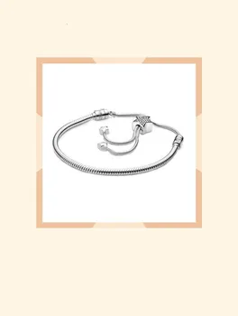 

The latest version of the 2019 fashion winter is 100% 925 silver sterling star bright zipper psychiatrist bracelet with free