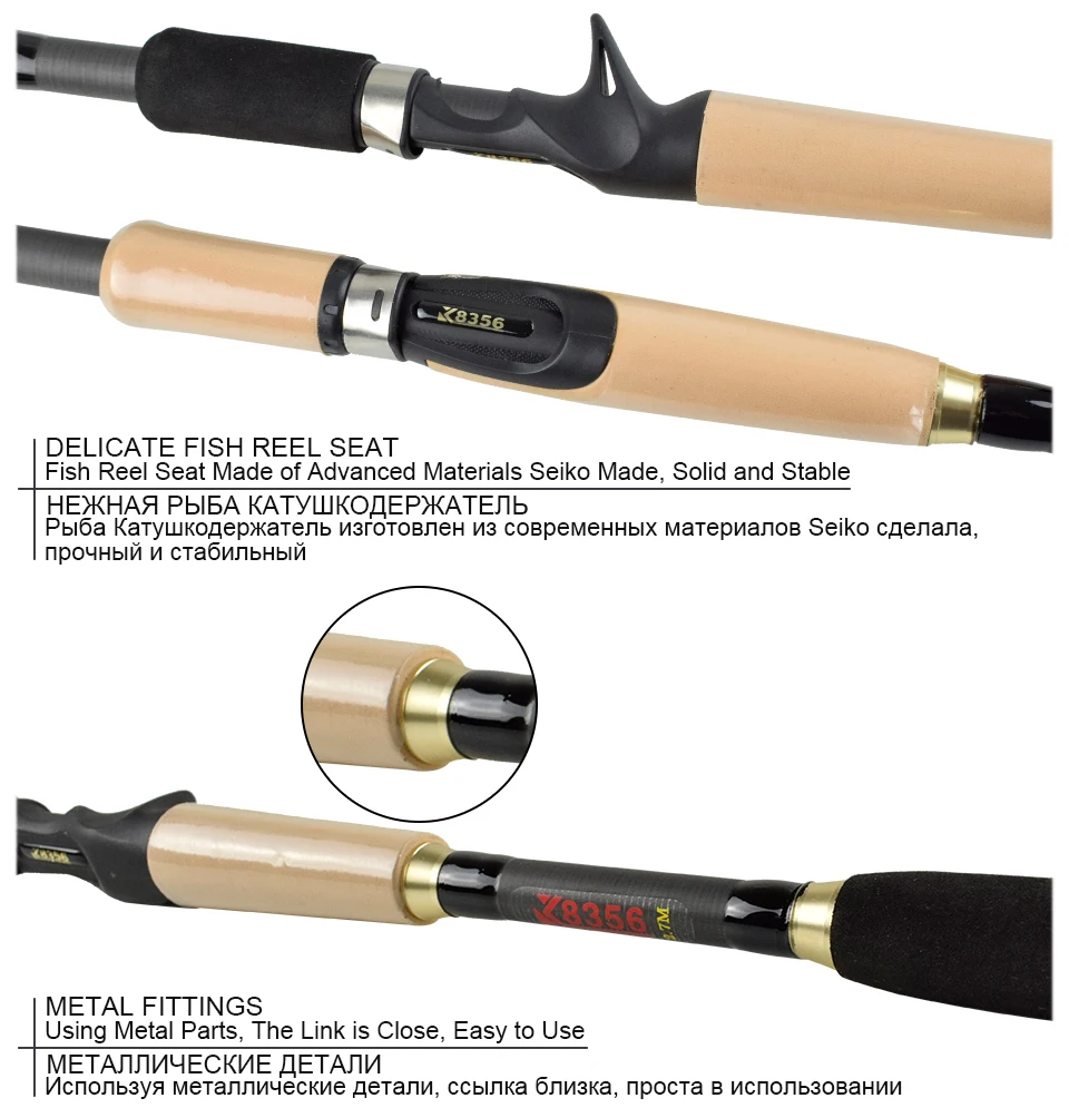 K8356 99% Carbon Travel Fishing Rod 1.8M 2.1M 2.4M 2.7M Portable Telescopic Spinning Fishing Hand Pole Carbon Fiber Casting Rod (17)