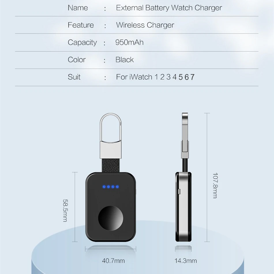 Portable Wireless Power Bank Charger For Apple Watch 7 6 5 4 3 Magnetic Wireless Charging Powerbank With Smart LED Indicators best power bank brand