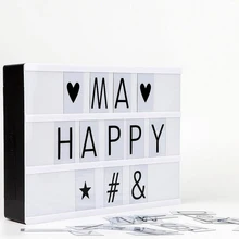 Домашний Светильник для кинотеатра формата А4, товары для кинотеатров, светильник для кинотеатров, светодиодный светильник, вечерние лампы для кинотеатров, Свадебный декор