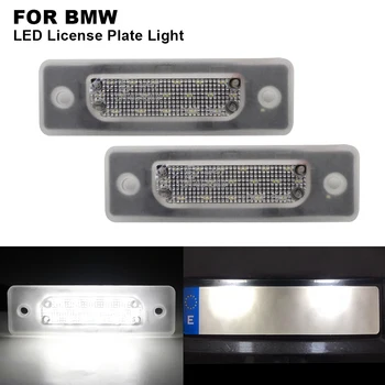 

2 pieces Car Clear Canbus Auto LED License Number Plate Light Tail Light White LED Bulbs For BMW E34 M5 1988-1996 E32 1986-1994