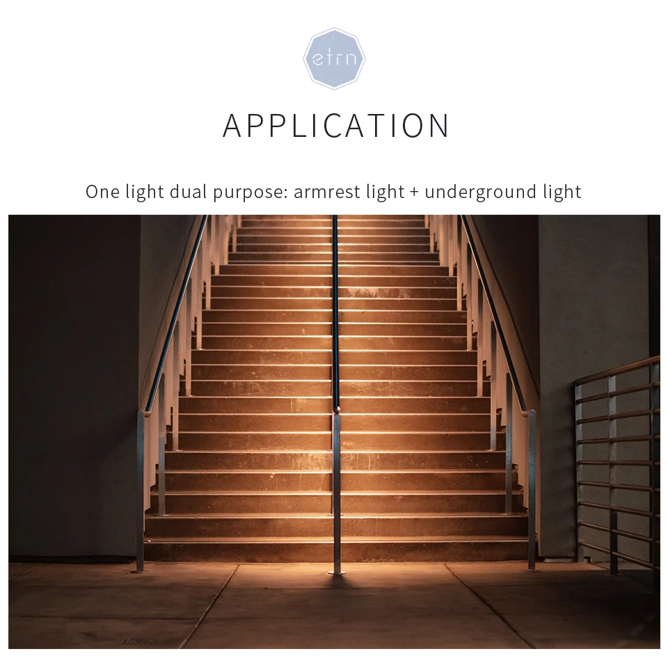 Description Picture 3 of itemetrnLED 12V 24V Outdoor LED Handrail Stair Railing Curved Light Waterproof IP68 RGB Mini Recessed Spot Exterior Terrace Lamp 1W