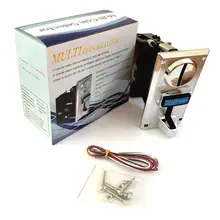 Мульти монетоприемник электронный рулон вниз монетоприемник Селектор Механизм торговый автомат мех аркадная игра выкупа билетов