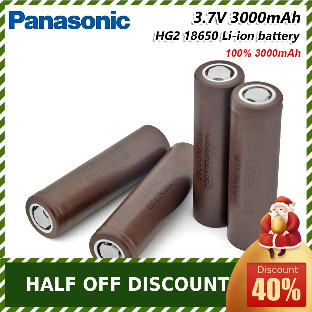 Panasonic HG2 18650 3000mAh литий-ионный аккумулятор 18650HG2 3,7 V разряда 20A предназначен для hg2 аккумуляторной батареи