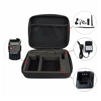 

Travel Walkie Talkie Bag Protective Portable Dustproof Storage Accessories Organizer Scratch Proof Handheld For Baofeng UV 5R
