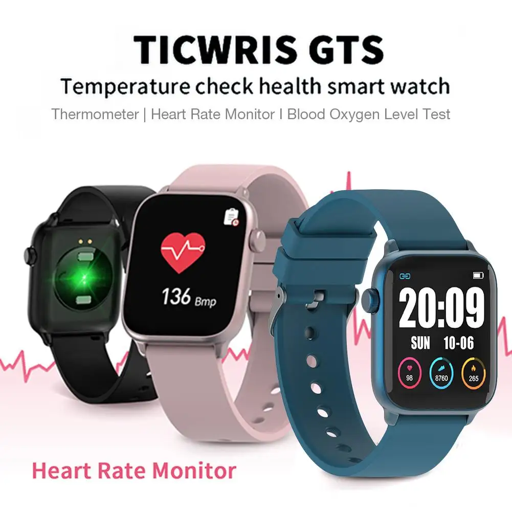 Смарт часы TICWRIS GTS женские с измерением температуры тела и пульса|Смарт-часы| |