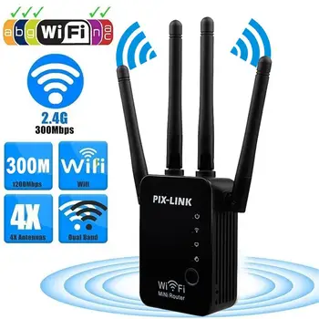 

Wi-Fi Range Extender Booster WLAN Repeater Signal Amplifier WR16 Wireless Router Unlimited Speed Up To 300Mbps Data Rate
