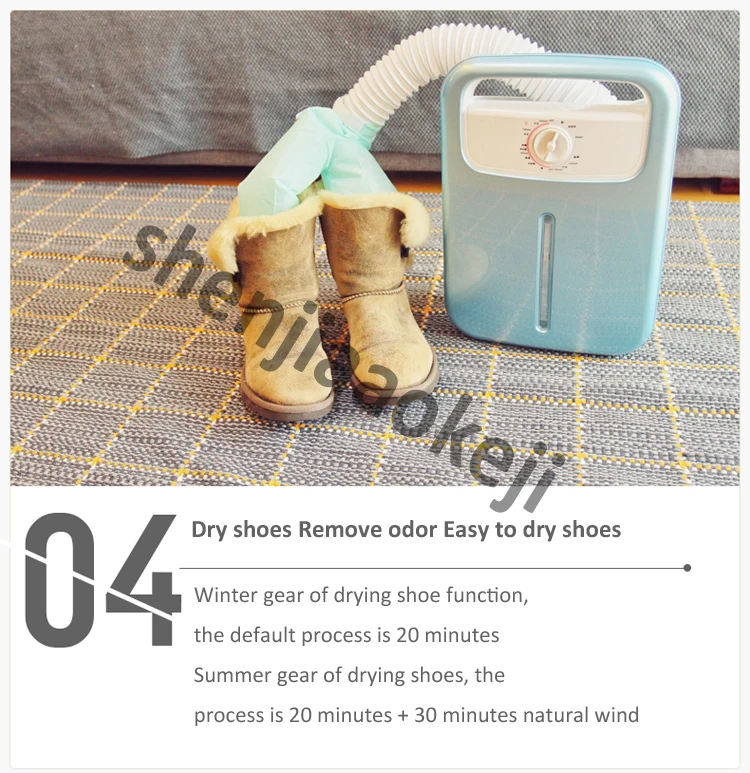 Household Clothes Dryer Quick-drying Machine for Quilt / Shoes / Clothes Mite Removal Garment Quilt Warmer with Timer 220v 500w