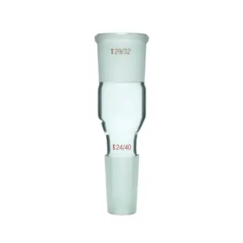 

Glass Reducing Adapter From Cone 24/40 To Socket 29/32,Lab Chemistry Glassware