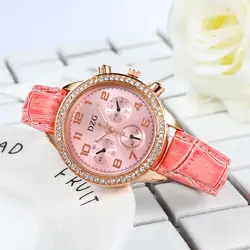 Модные кварцевые часы из сплава из искусственной кожи женские наручные часы с браслетом relogio feminino masculino