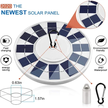 

128 LED Solar Powered Energy Flag Light Waterproof Outdoor Garden Lamp Light Sensor 2 Modes Banner Lamp for Yard Decor