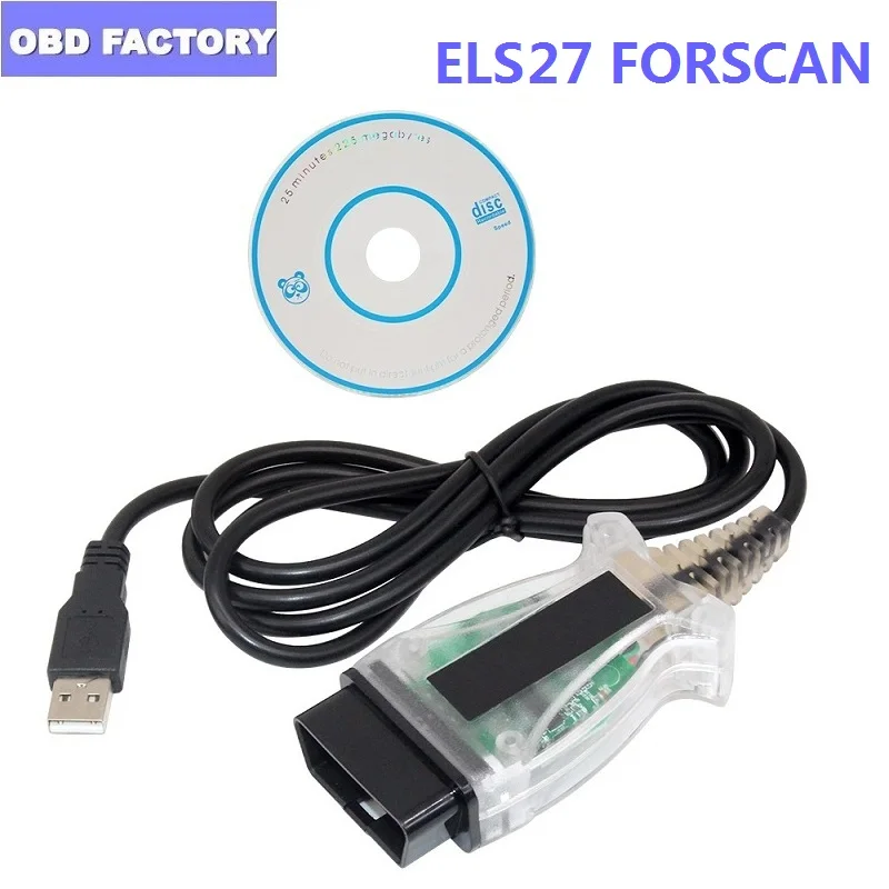 ELS27 FORScan V2.3.8 ELS Green PCB PIC24HJ128GP + FTDI Mircochip ELM327 &amp J2534 Pss-Thru FoCOM 27 OBD2 Диагностика |