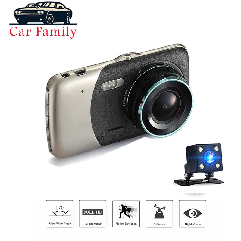 

FHD 1080P 4.0 Inch Car DVR Dash Camera IPS Screen Car Camera Dash Cam Video Recorder Night Vision G-sensor Registrator