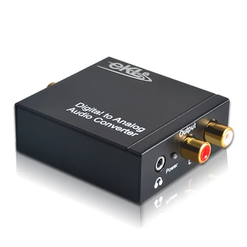 

Digital to Analog Audio Converter Adapter Optical Coaxial Toslink Signal to Analog Audio Cable Adapter for TV Box