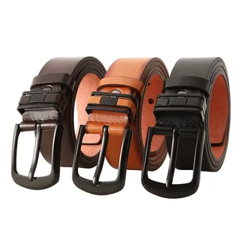 

2020 High Quality Black Brown Leather Belt Men Pin Buckle Belt for Men Strap Designer Belts Male Ceinture Homme