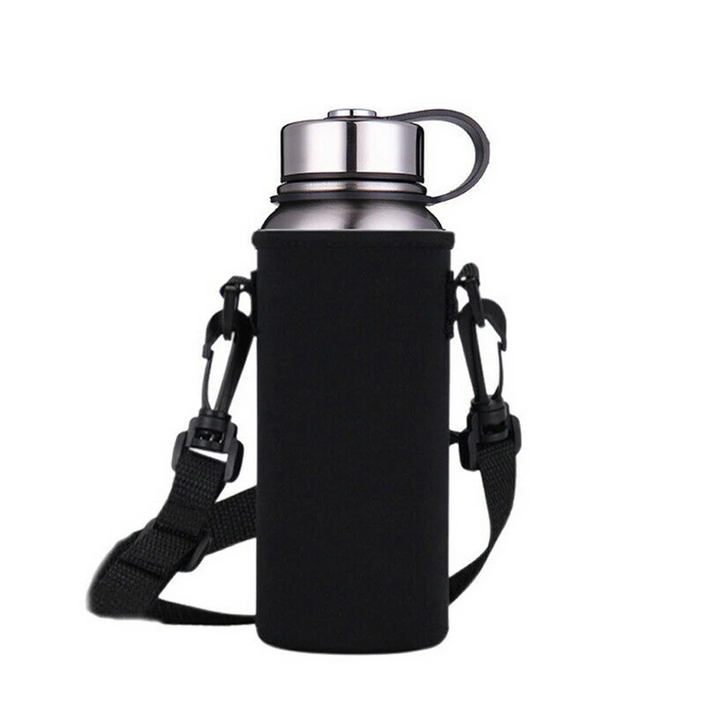 Portable Water Bottle Carrier Insulated Cup Cover Bag Holders Protective Pouch 