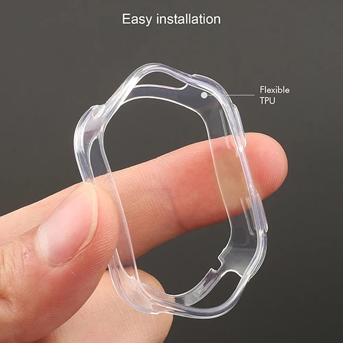 Transparent color Oulucci ТПУ чехол покрытие часов чехол для fitbit versa силиконовый чехол ультра-тонкий гальванический защитный для fitbit versa Smart Band - Цвет: Transparent color
