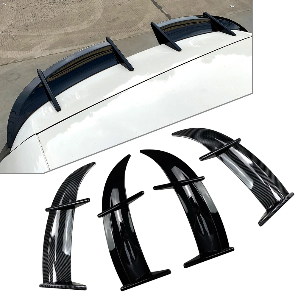 

2Pcs Car Rear Roof Spoiler Window Wing Trim ABS Decoration For Volkswagen Golf MK6 GTI R 2002 2003 2004 2005 2006