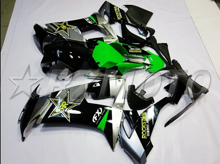 4 подарки Новые горячие продажи ABS Полный комплект обтекателя подходит для Kawasaki Ninja ZX-10R ZX10R 2008 2009 2010 08 09 10 Обтекатели набор на заказ