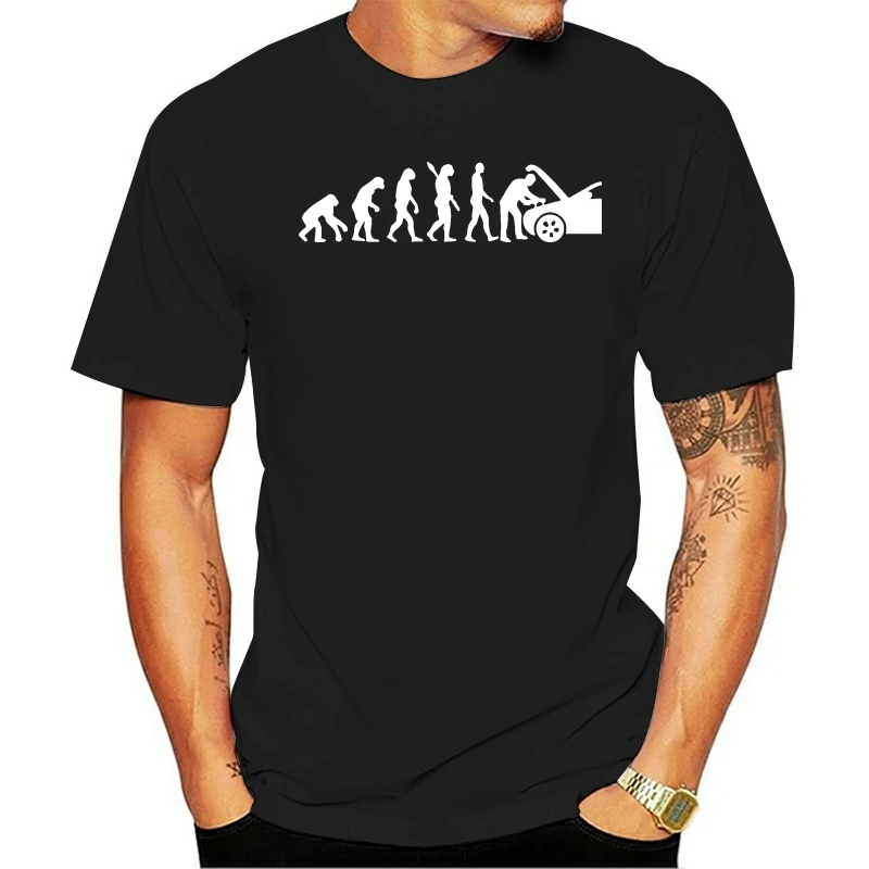 

Evolution Mechanic Funny T Shirt Automotive Technician Gift T Shirt Gift More Size And Colors Top Tee T Shirt Casual O Neck