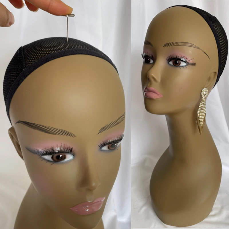 Mannequin Head For Wigs,makeup,beauty Accessories Pvc Manikin Head 18 Inch  Long Neck Salon Hairdressing For Wig Making - Wigs Display Head - AliExpress