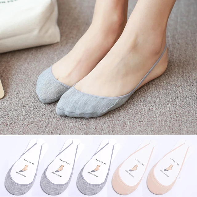 10pcs 5pair Cotton Comfortable Soild Half Sole Cover Invisible Sock Slippers for Women Girls Thin High Heel Shoes Socks Meais 3 Gray 2 Skin
