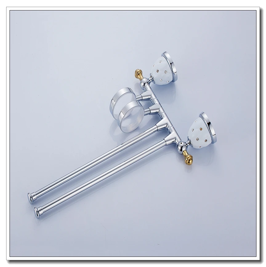 Vidric Wall Mounted Bathroom Accessories Set Towel Shelf Towel Holder Toilet Paper Holder Soap Holder Soap Dispenser EKY5100