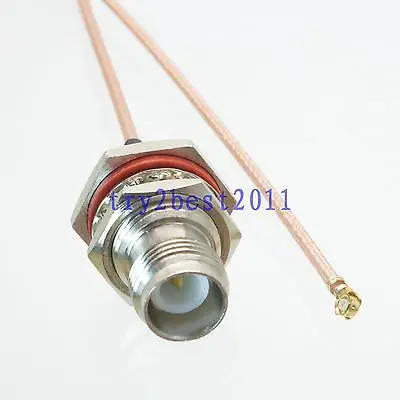 

DHL/EMS 50 Sets RP-TNC plug pin bulkhead to IPX U.fl female RG178 RF Jumper pigtail Cable 8inch -C1