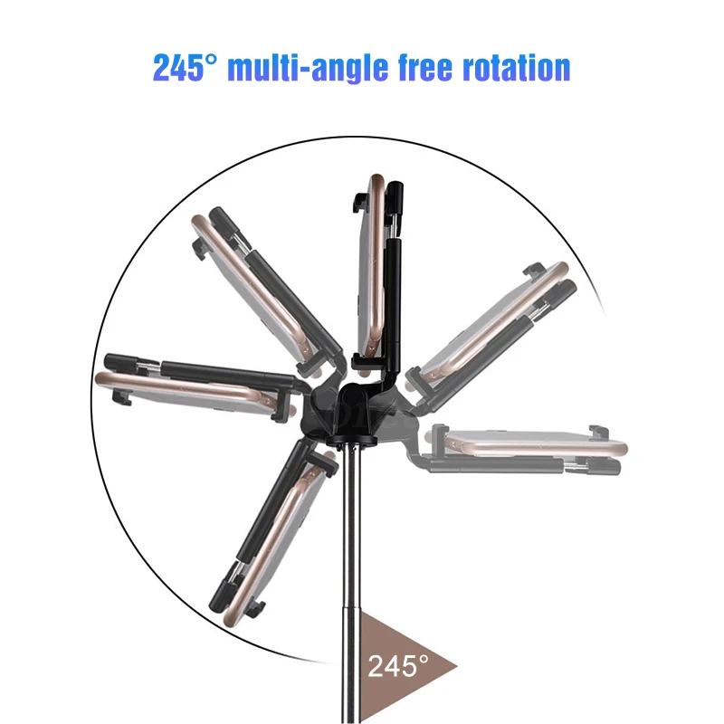 3 в 1 Беспроводная Bluetooth селфи палка Складная для iPhone huawei samsung мини штатив расширяемый монопод с пультом дистанционного управления