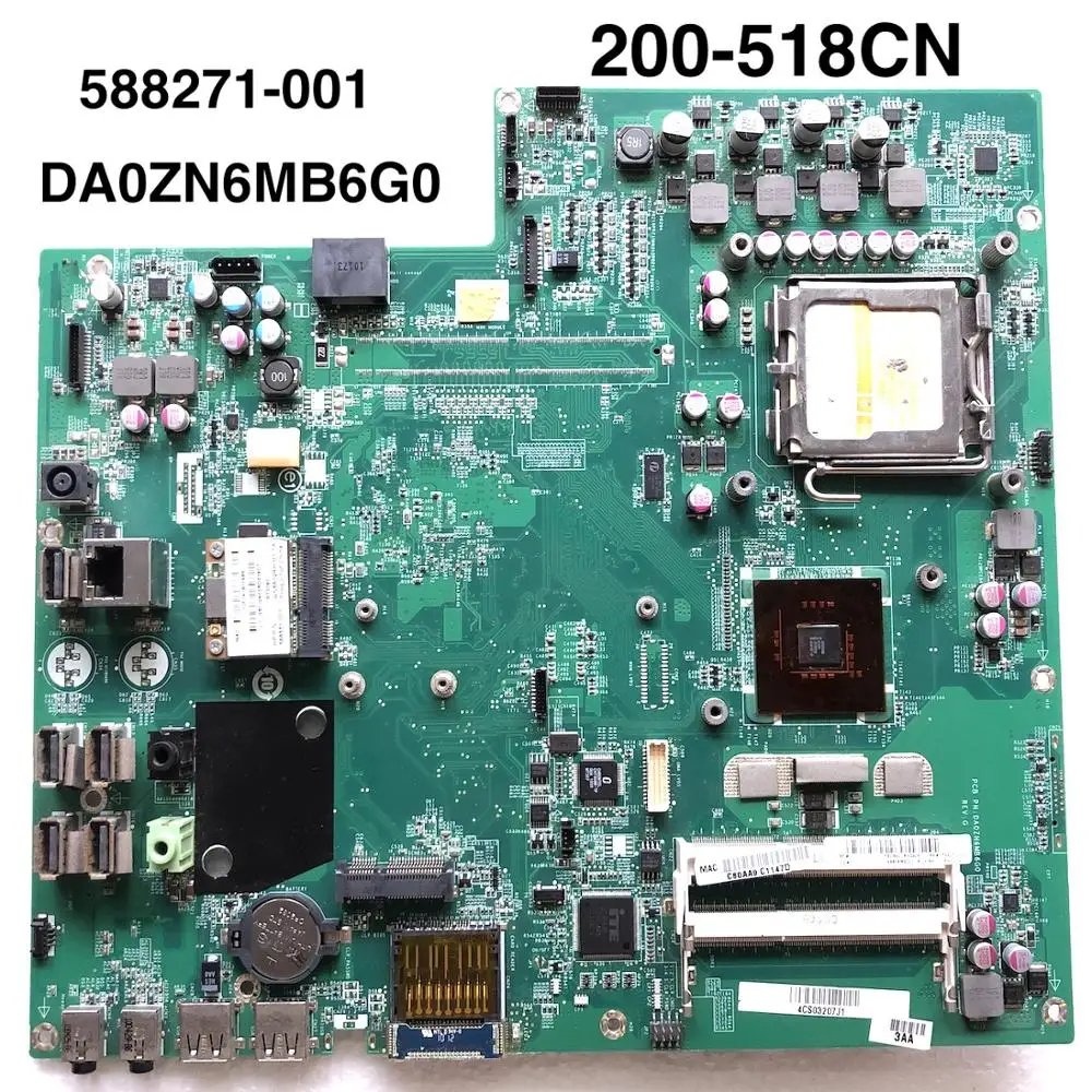 

588271-001 For HP AIO 200 200-5118CN motherboard DA0ZN6MB6G0 motherboard 100%tested fully work