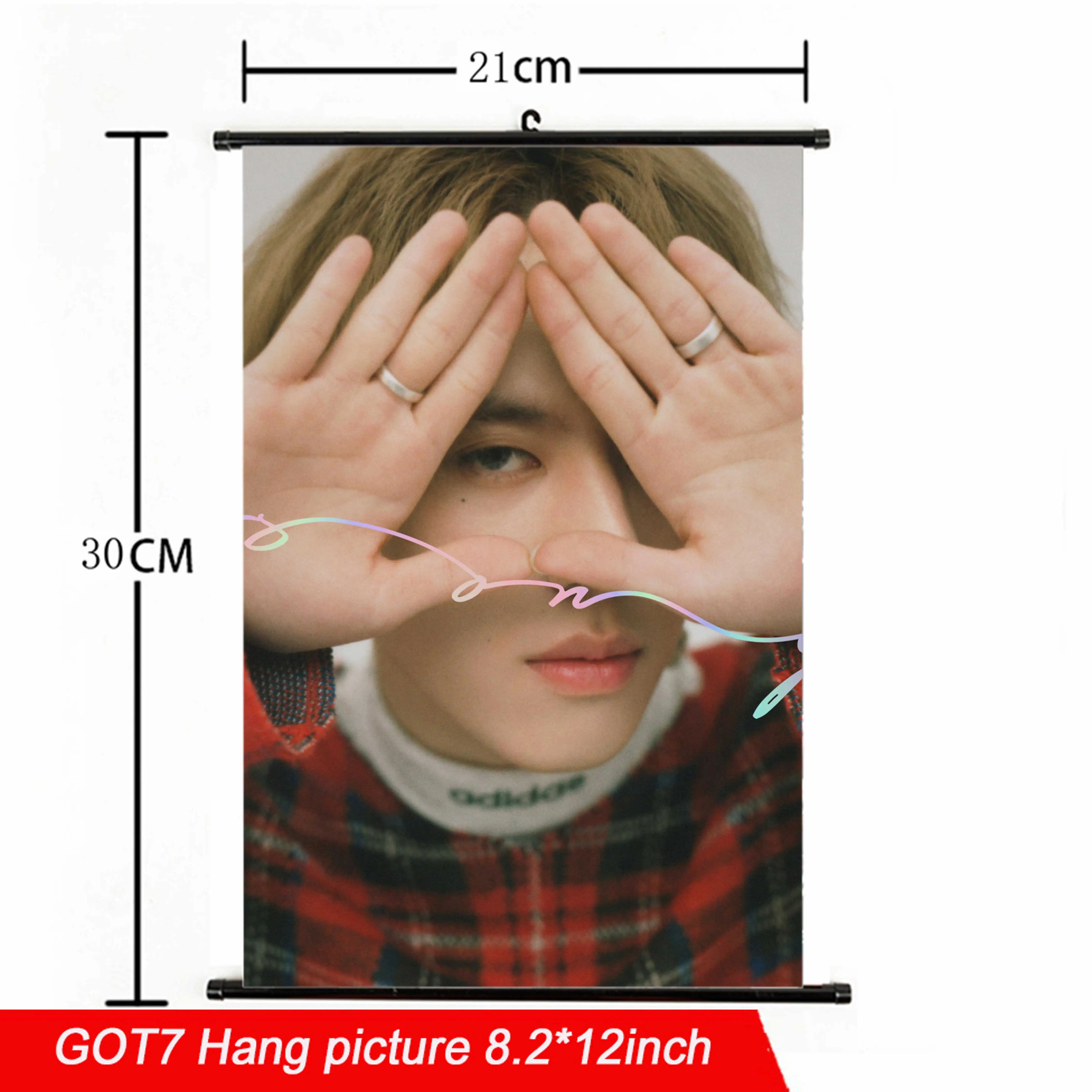 21*30cm Kpop GOT7 Hang poster Fabric high quality Eye On You Album kpop GOT7 Hang picture photo poster for fans gift collection