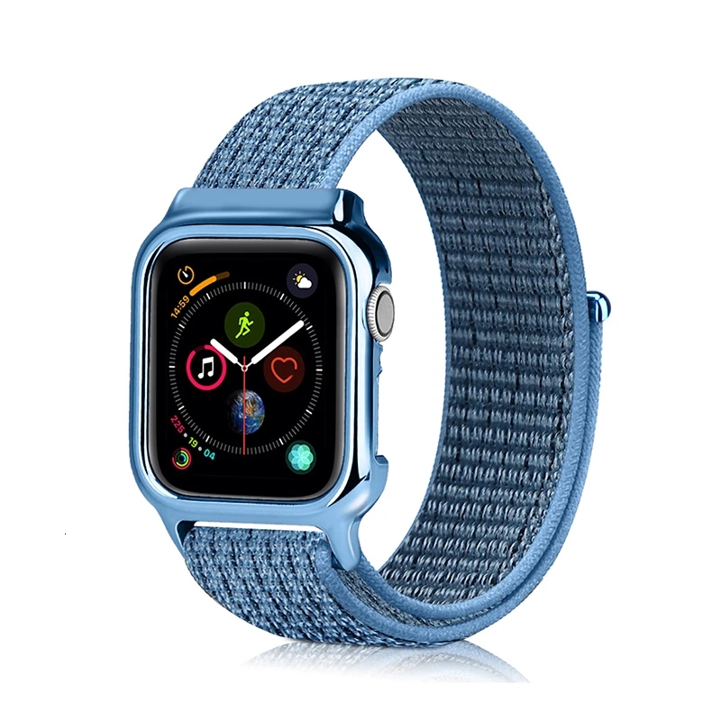 Спортивный чехол на липучке для Apple Watch band 44 мм 40 мм петля iwatch series 5 4 3 2 1 42 мм 38 мм браслет наручные Аксессуары для часов - Цвет ремешка: Celestial